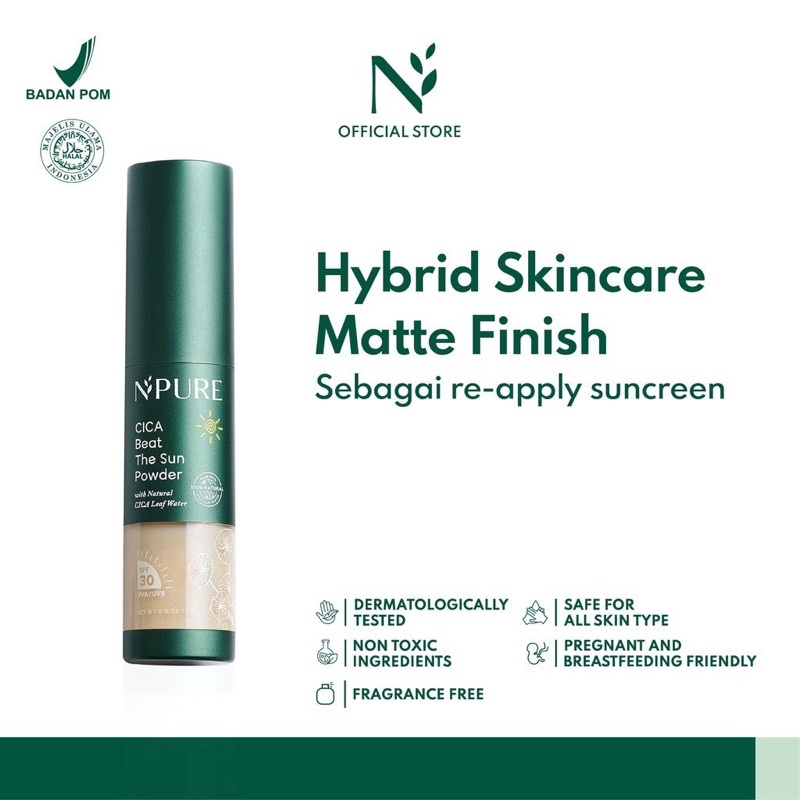 Jual NPURE Cica Beat The Sun POWDER Shopee Indonesia