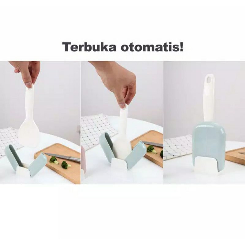 SENDOK CENTONG NASI ANTI LENGKET OTOMATIS BUKA TUTUP UNIK DAN MURAH