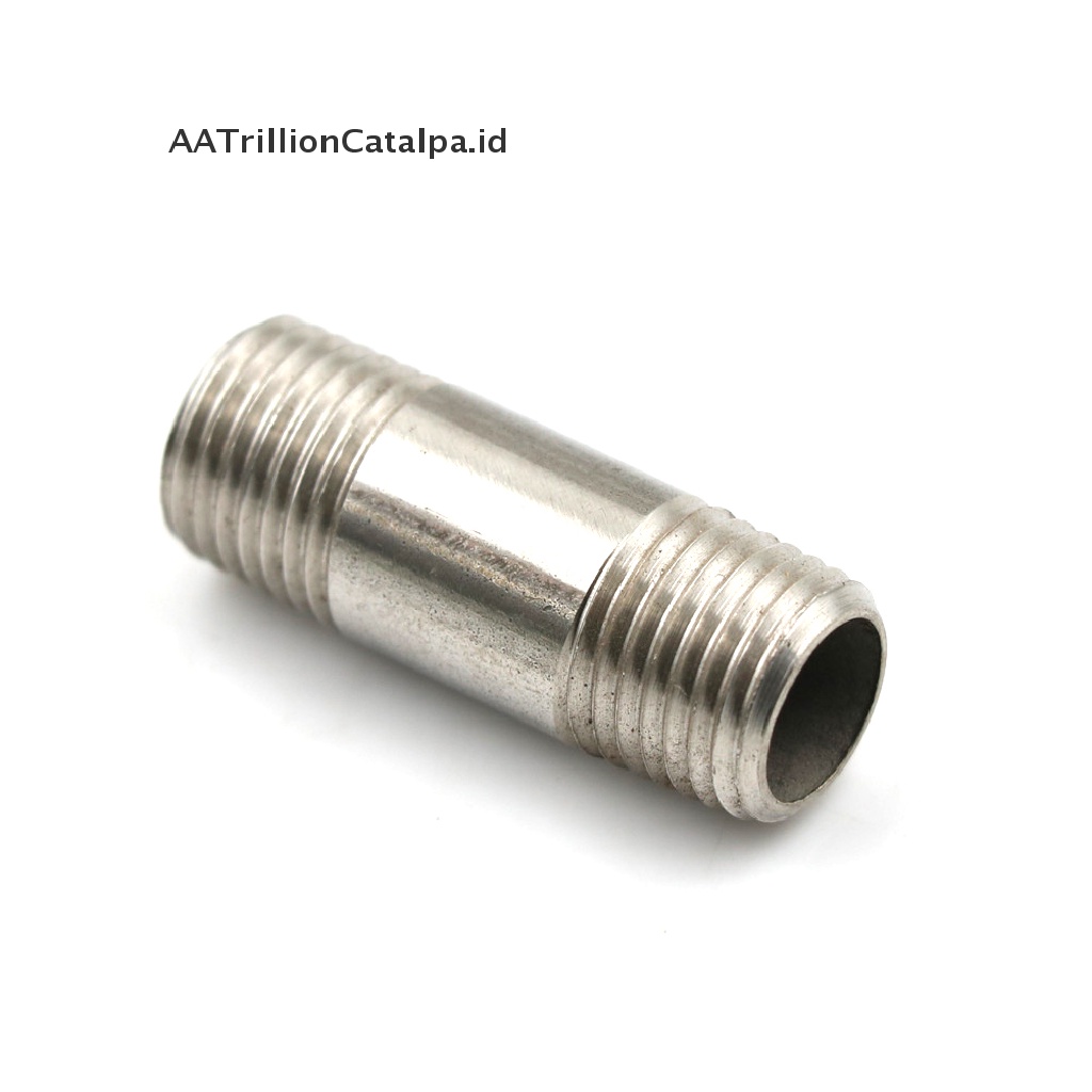 (AATrillionCatalpa) Fitting Pipa Male 1 / 4 &quot;1 / 4&quot; Bahan Stainless Steel SS304 NPT