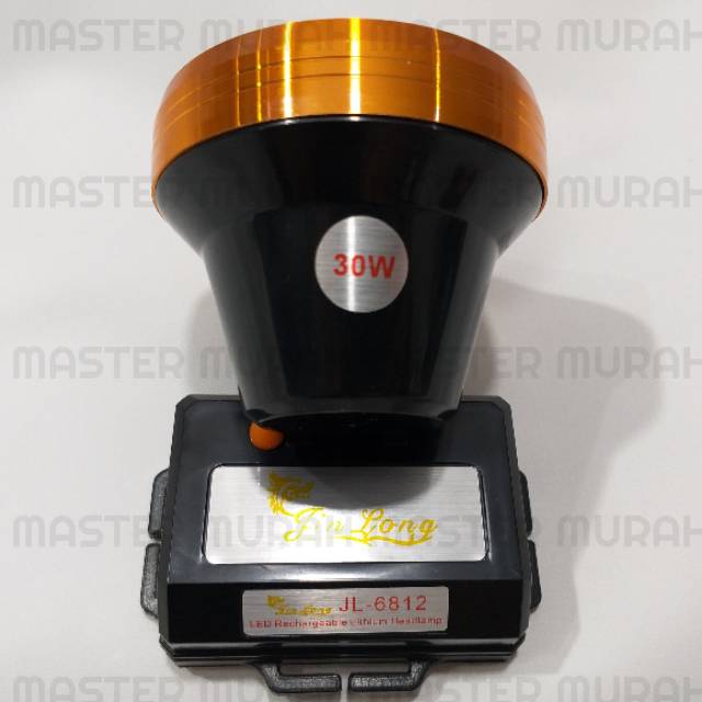 MM HARGA PROMO Senter Kepala Jinlong 30w Bisa Charge 30watt Head Lamp Jin Long Headlamp JL-6812