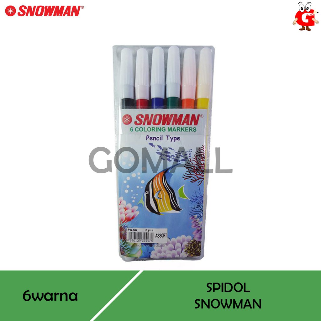 

Snowman Spidol 6 Warna