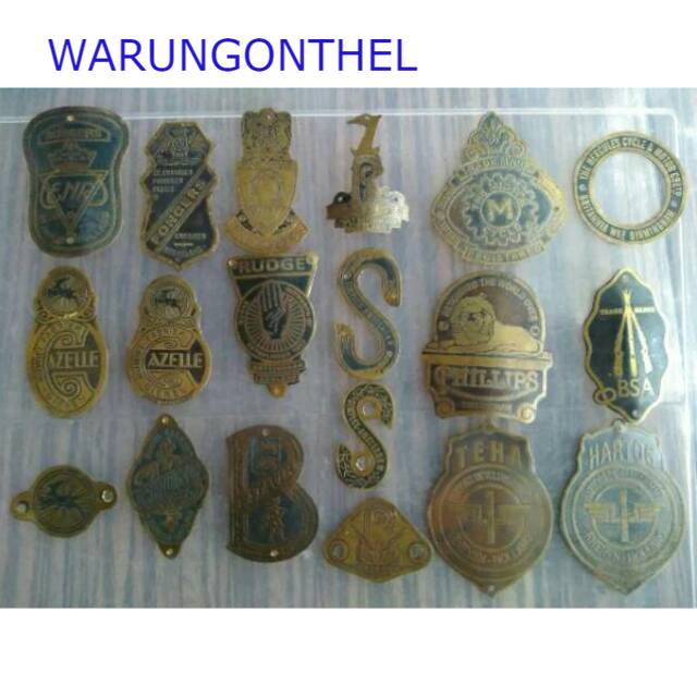 EMBLEM SEPEDA ONTHEL - MERK SEPEDA ONTHEL - PLAT MERK SEPEDA - PLAT ONTHEL