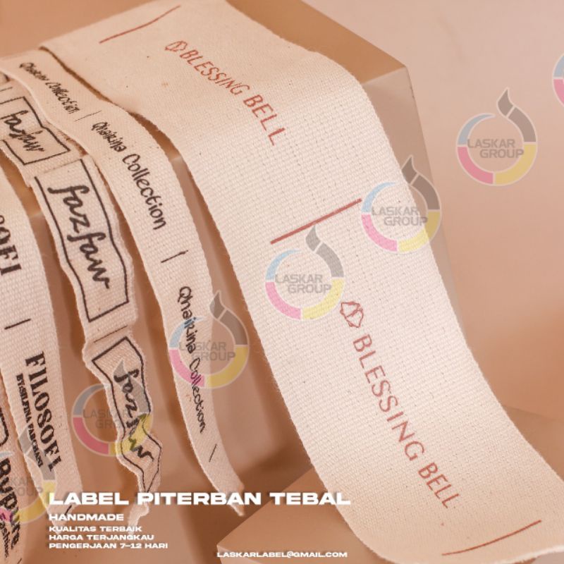 

3,2 piterban import / label katun / label hijab / label masker