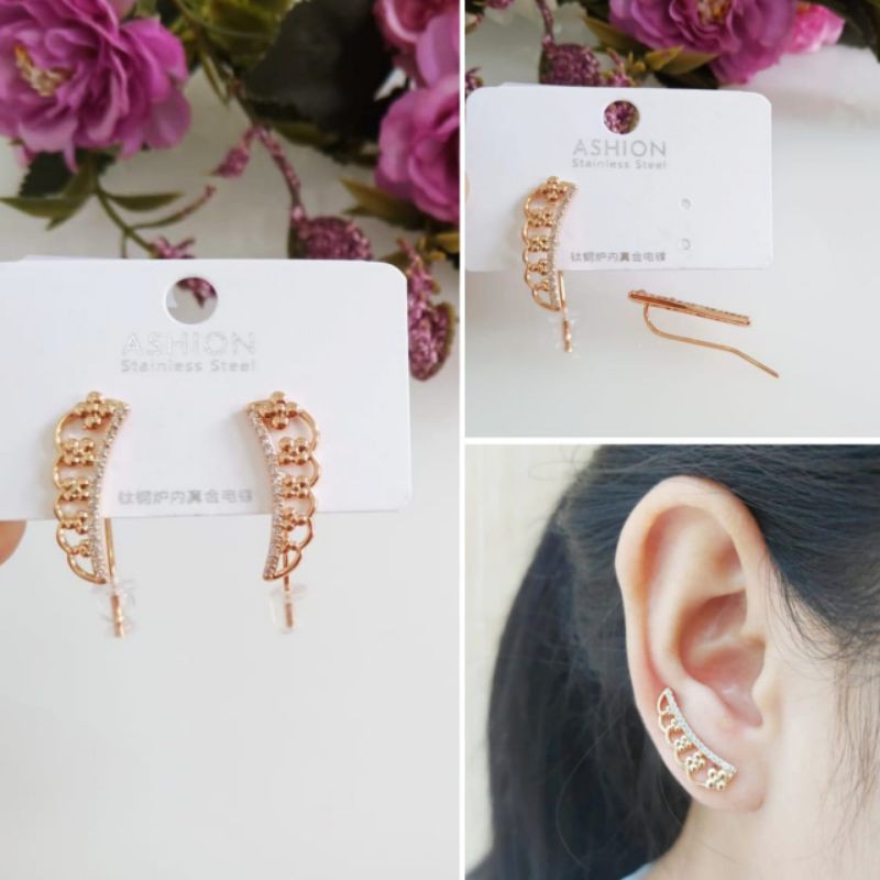 Anting Wanita Titanium Anti Karat Anting Wanita Terlaris-5