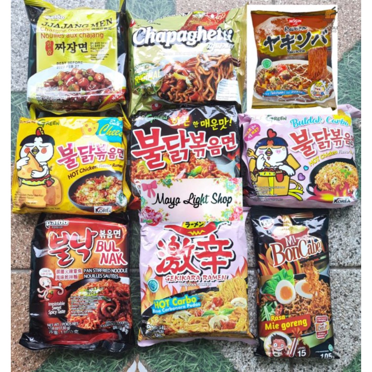 Mie goreng instant jajangmyeon samyang bulnak halal paldo black bean noodle mie hitam korea mi goreng