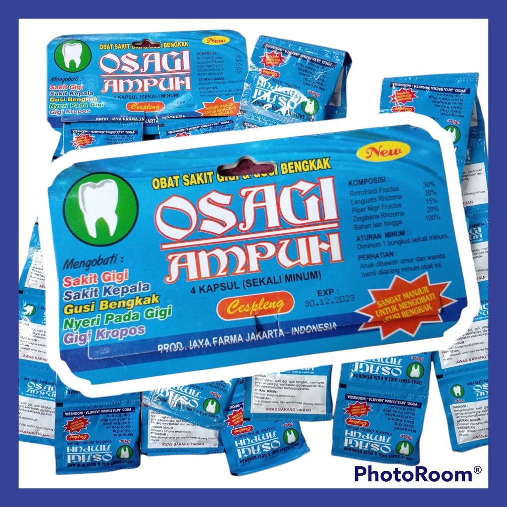 Osagi Ampuh New, Osagi Obat Sakit Gigi, Osagi Ampuh, Herbal osagi obat sakit gigi gusi bengkak dan b