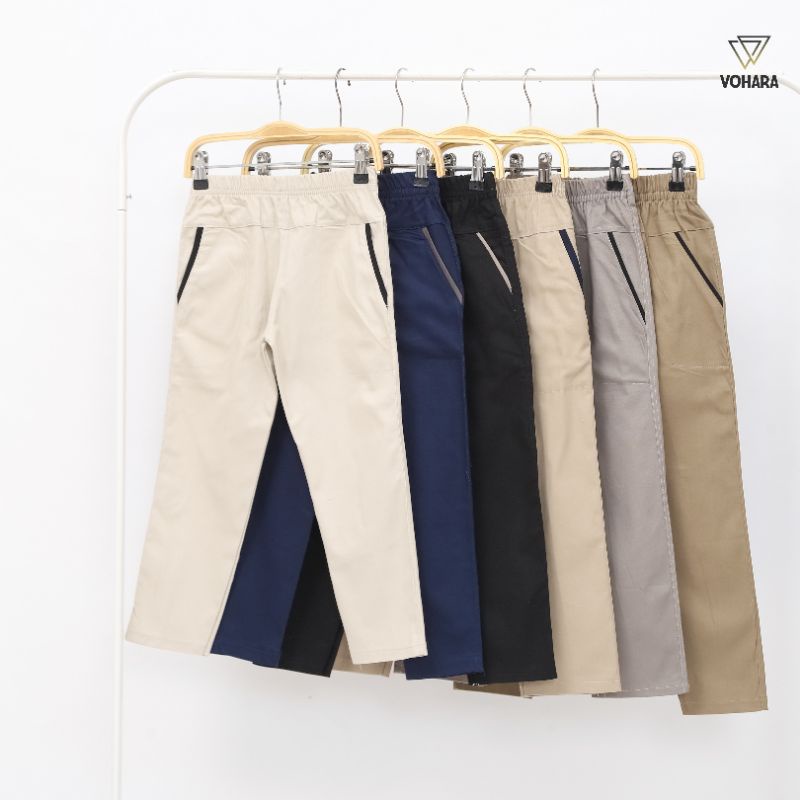 Celana Chino Anak Panjang size 24 26 28 Celana Panjang Anak Katun Twill Monalisa