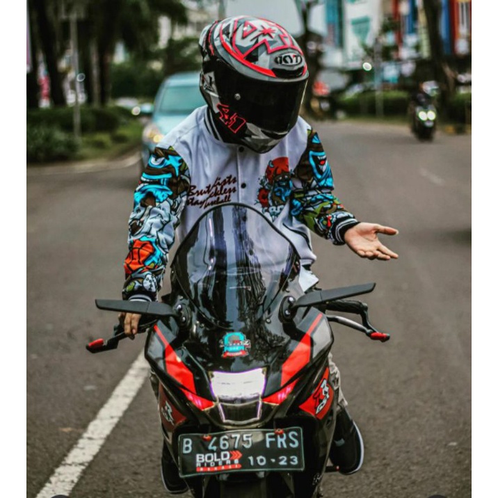 JAKET VARSITY BASEBALL BRUTALISTS DENIM JAKET UNISEX ORIGINAL PRIA WANITA-4