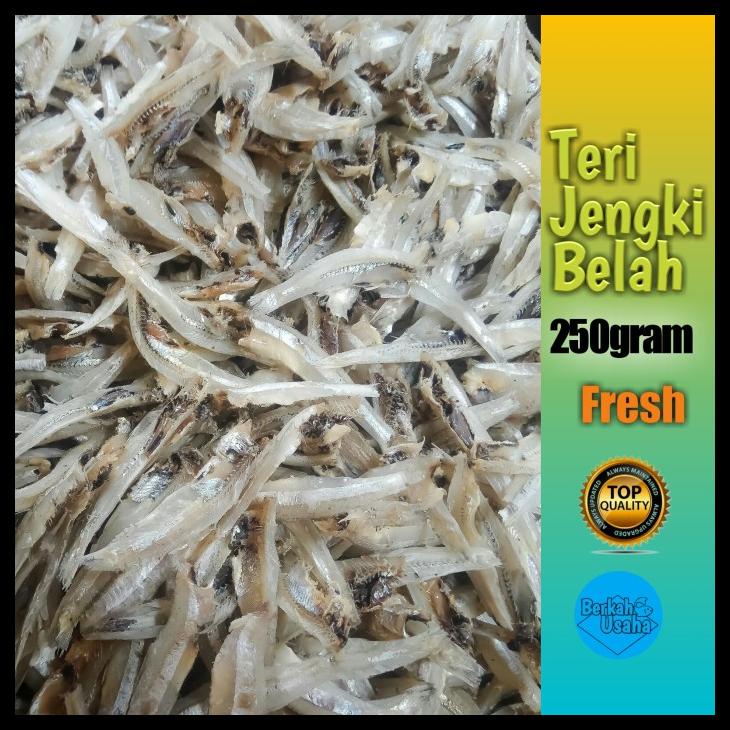 

[READY STOCK] IKAN ASIN TERI JENGKI BELAH KERING FRESH PER 250GRAM BERSIH DARI BUBUK