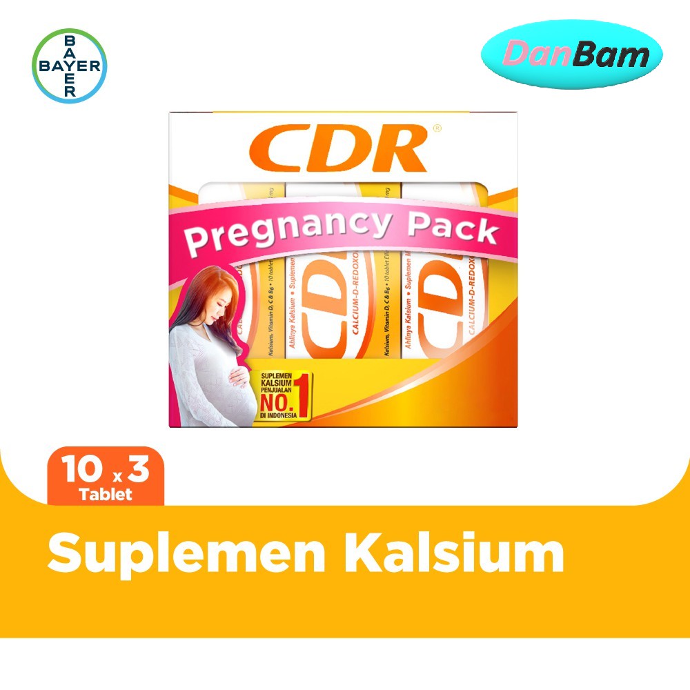 CDR Pregnancy Pack Suplemen Kalsium untuk Kehamilan 30 Tablet