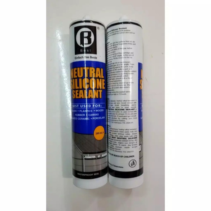 

BEST Lem Silikon Silicone Sealant Neutral Kaca dextone