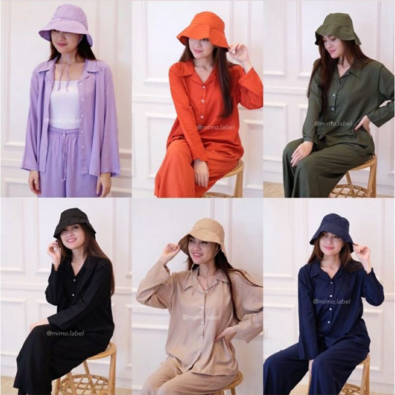 SALE Basic pajamas with bucket hat by Mimo label