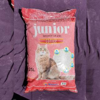 JUNIOR CAT LITTER Banyak Aroma 20kg / 25lt - Pasir Gumpal & Wangi