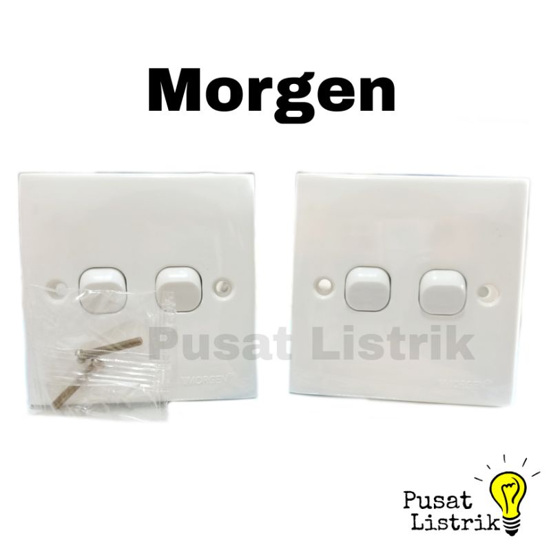 IB Saklar Seri Morgen MG-8882 Double Switch Inbow Morgen