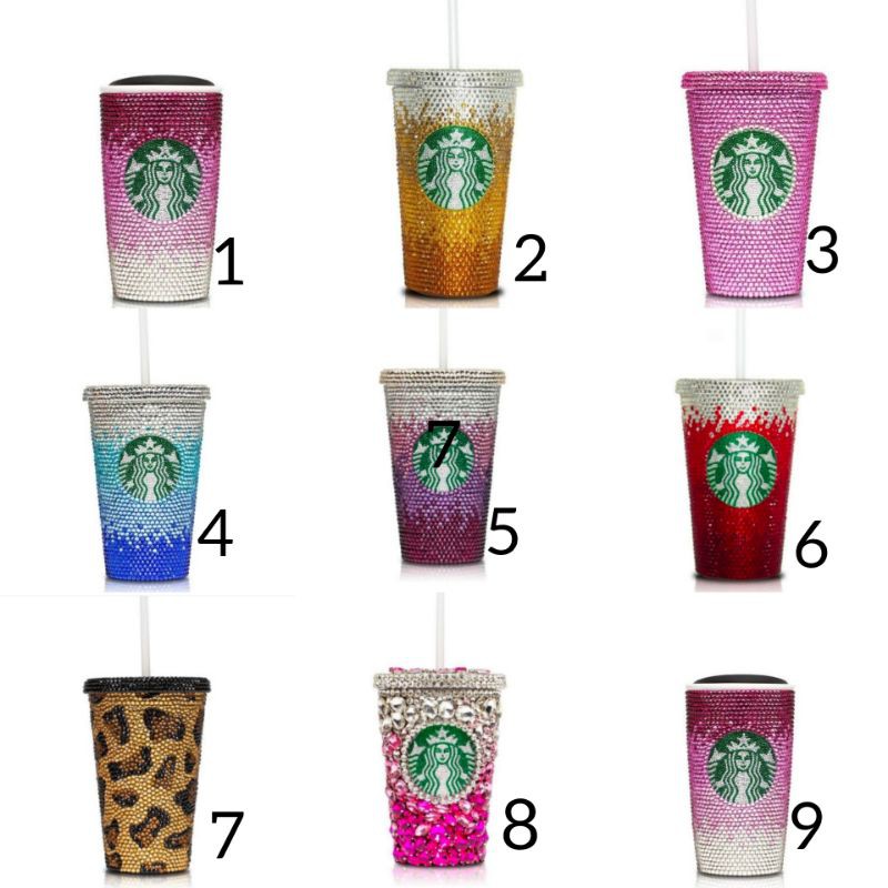 Botol tumbler Starbucks bling