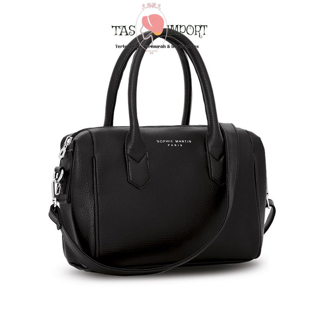 Termurah TAS SELEMPANG WANITA SOPHIE MARTIN SERGENT BLACK T4124B5 HITAM KULIT