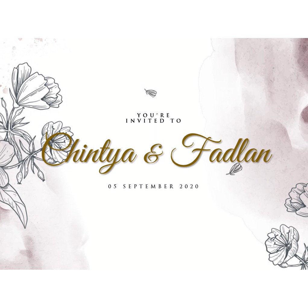 Undangan Digital / Undangan Digital Pernikahan / undangan video /undangan digital video R101