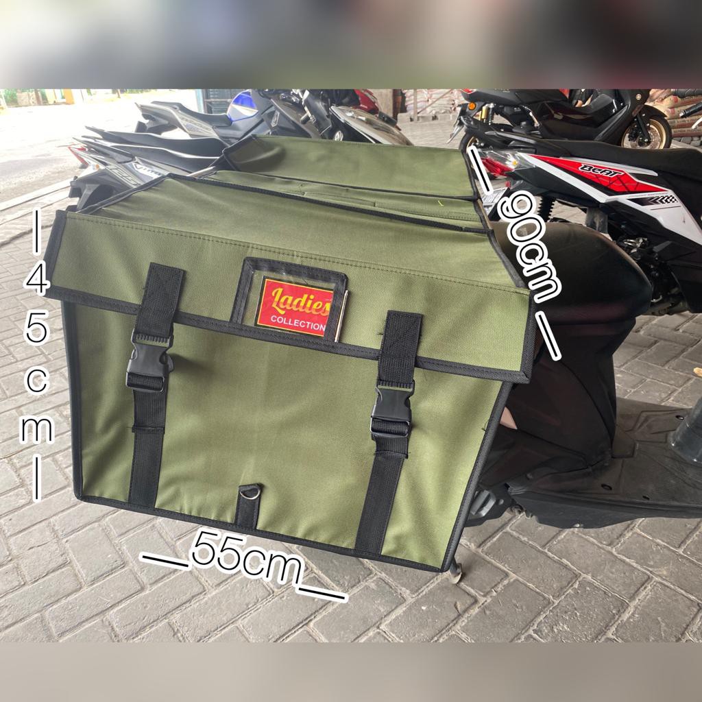 Srandul Motor Tas Kurir Tas Barang Obrok Jumbo/Besar Merk Ladies/Ailya