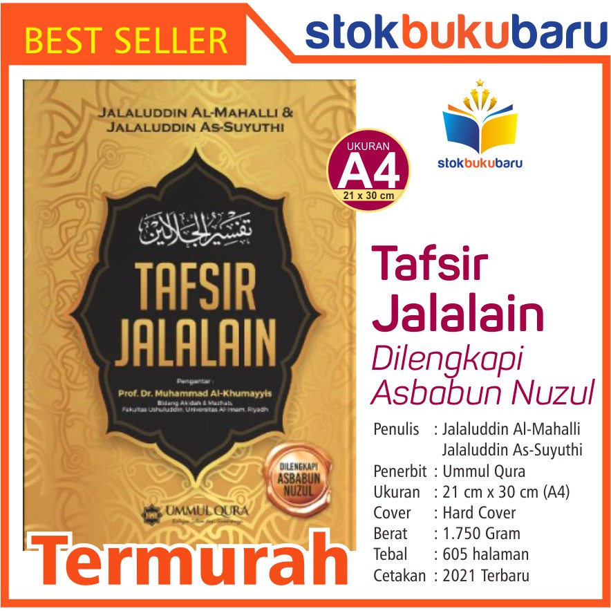 Buku Tafsir Jalalain Dilengkapi Asbabun Nuzul