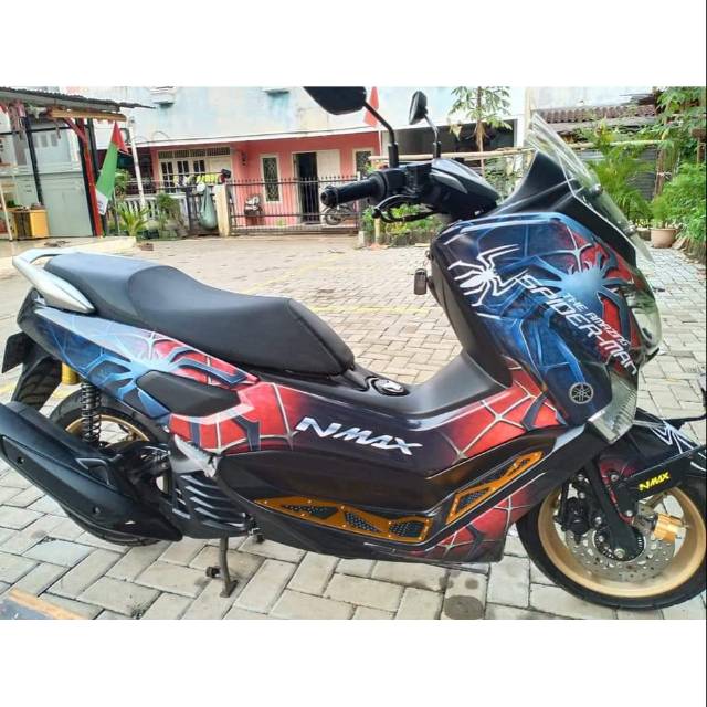 DECAL NMAX FULL BODY MOTIF SPIDERMAN / DECAL NMAX PREMIUM / STIKER NMAX