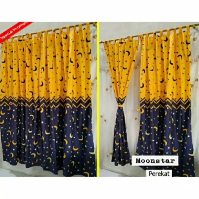  Gorden  pintu  dan jendela rumbai  bahan katun motif bunga 