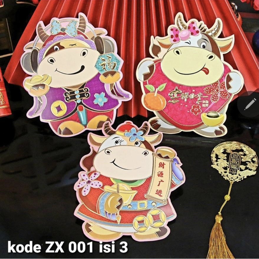 

Angpao Imlek 2021 Angpao Premium Kerbau Sapi 3D Imlek Sincia ZX