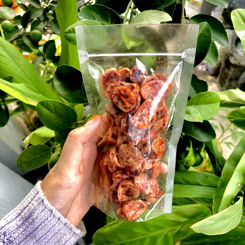 Otak-otak kering pedas daun jeruk | asin daun jeruk