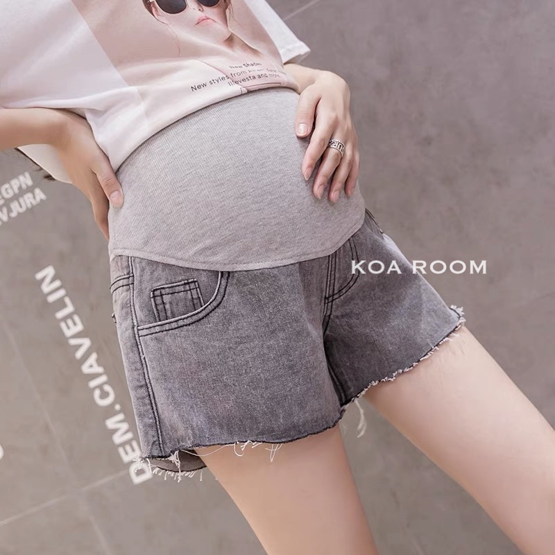 DP3311  Maternity Denim Short Pant ( Jean Pendek Bumil )