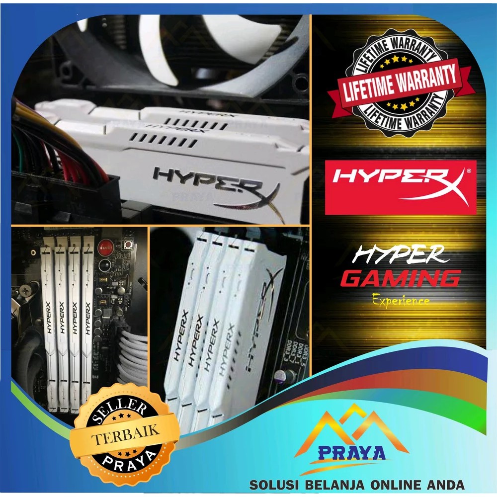 ORIGINAL RAM PC DDR3 2GB 2 GB KINGSTON HYPERX HEATSINK PC-12800 Pc12800 1600 MHZ DIMM LONGDIMM