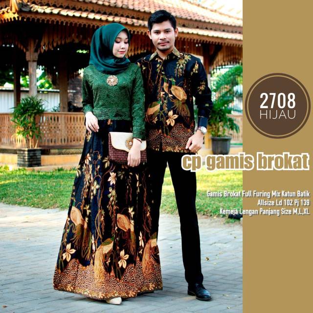 COUPLE GAMIS BATIK BROKAT