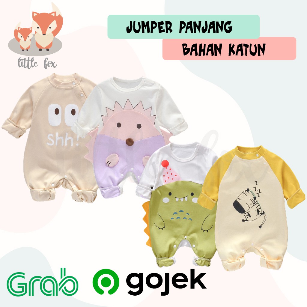 [ IMPORT] JUMPER PANJANG BABY / BAJU LUCU BAYI MATERIAL KATUN 100% / JUMPER ANAK