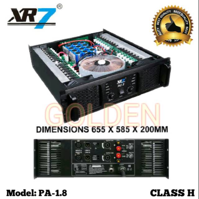 Power XR7 PA 1.8 Amplifier Class H Original Product