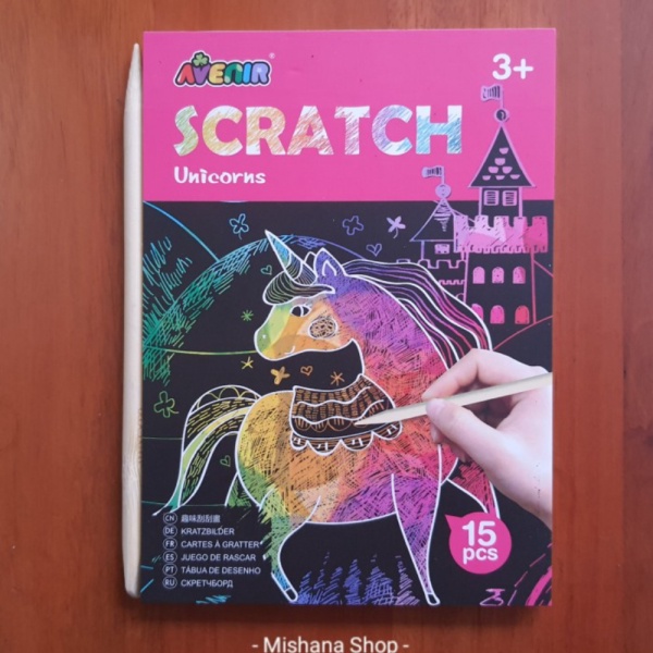 

AVENIR Scratch Unicorn Mainan Kerajinan Gambar Tangan Anak Murah