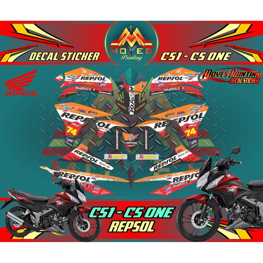 Decal Cs1 Full Body Stiker Cs1 Full Body Dekal Cs1 Full Body Repsol