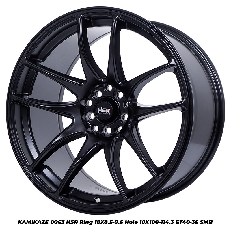 Velg Mobil HSR KAMIKAZE 0063 Ring 18 Pelek Racing HRV Xpander Civic Turbo Lebar Belang