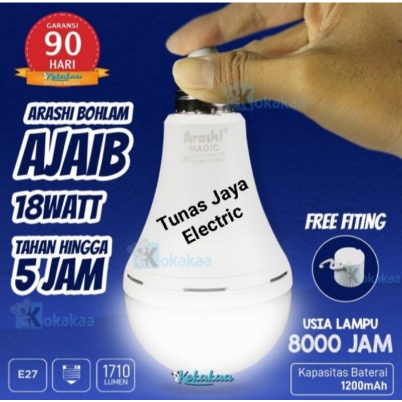 Bohlam LED Emergency / Magic Lamp 18W ARASHI