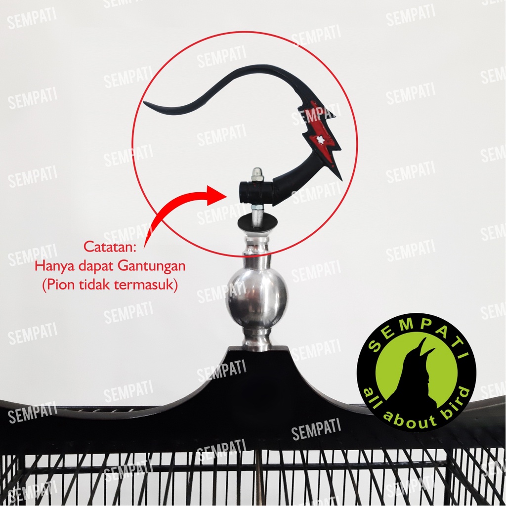 GANTUNGAN SANGKAR BURUNG LIPAT PETIR CANTOLAN GANTUNGAN KANDANG BURUNG MURAI KOTAK LOVEBIRD GTGPT-4