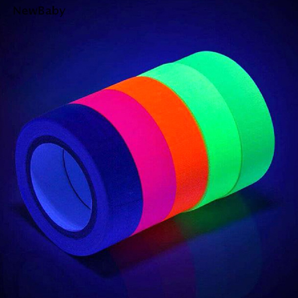 Newtape Isolasiselotip UV Glow in The Dark Warna Neon Untuk Bayianak