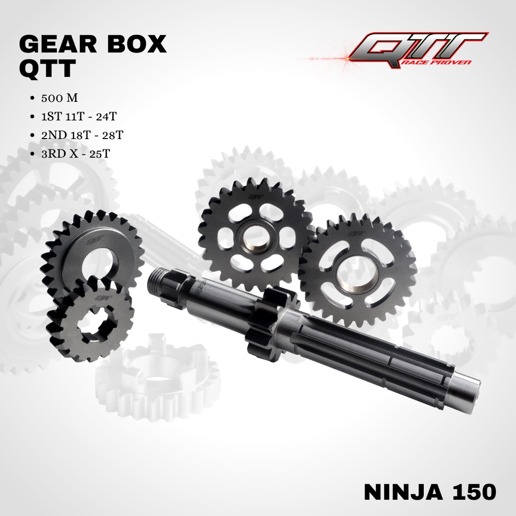 Gear Rasio Gear Box QTT Ninja R RR 500M