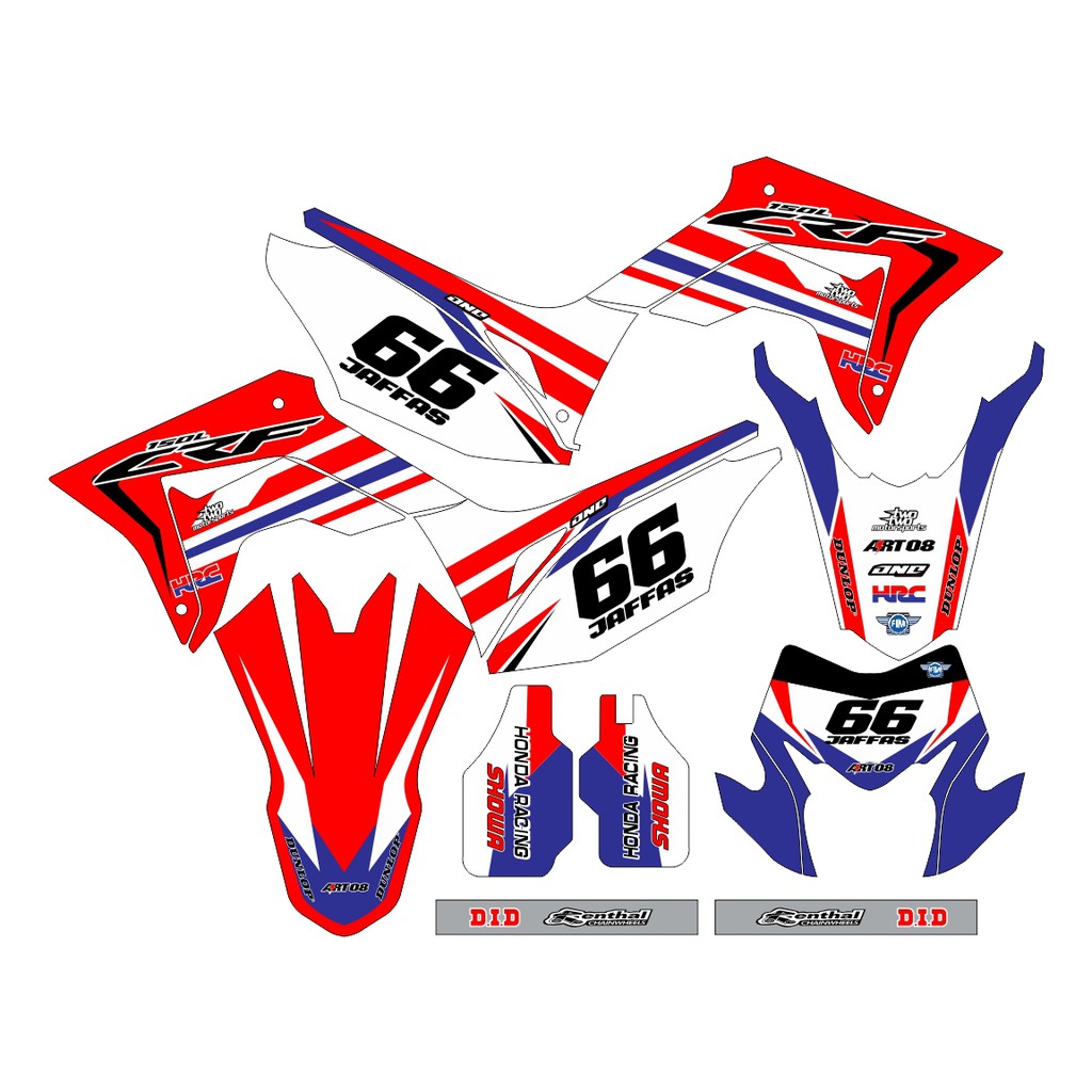 Sticker DECAL CRF 150 L Bisa Custom Stiker Honda CRF 150 L  (46)