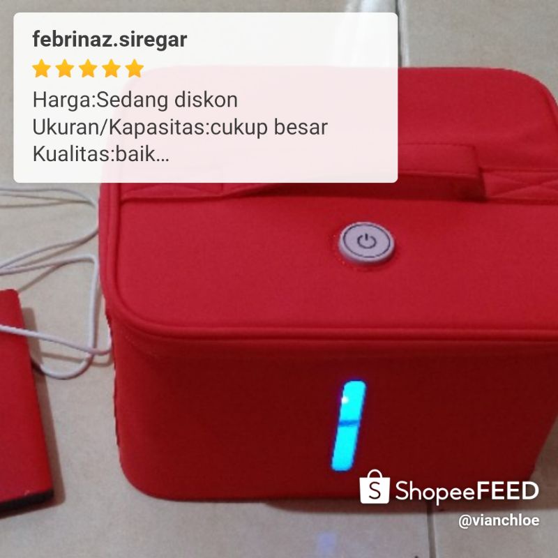 11.11  TERMURAH UV  Tas Sterilizer UV Pembunuh kuman virus 12 LED Import