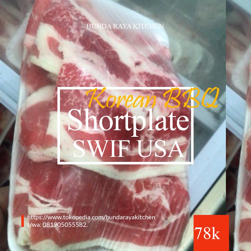 

PACK @500 / Shortplate /HARGA GROSIR / USA BEEF / QUALITY RESTO KOREA!!