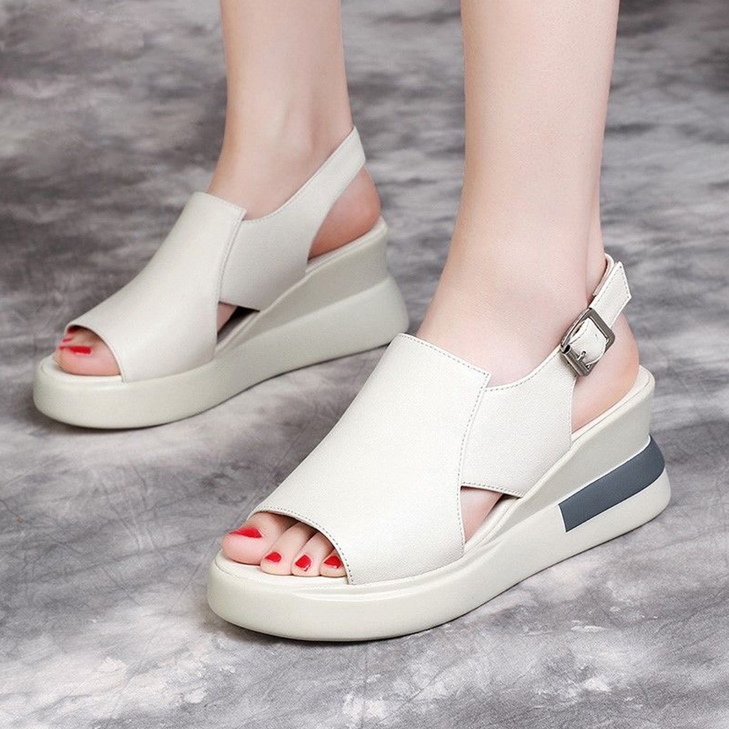 Sepatu Sandal Wanita Tinggi Import Tersedia Size Kecil 34 35 Sandal Cewek Wedges Kekinian Hits Murah Ringan