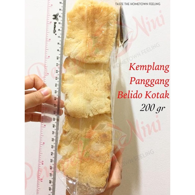 

✩ Kemplang/Kerupuk Panggang/Bakar ikan Belida Kotak (Pempek Nini) ♘