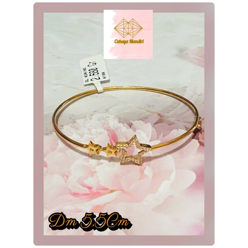 Gelang Emas Kadar 700 berat +/- 2,68 gram