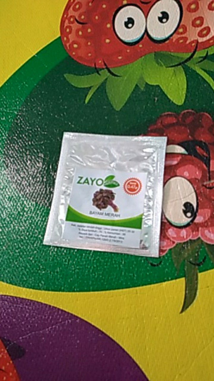 Benih Bayam Merah - Bibit Bayam Merah - Benih Bayam Merah Zayoseed