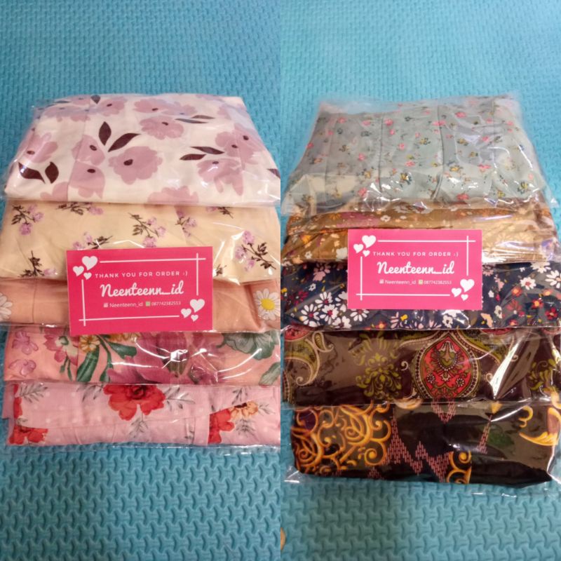 [PAKET USAHA 10PCS] DASTER SAMBUNG/DASTER PERCA/MOTIF RANDOM