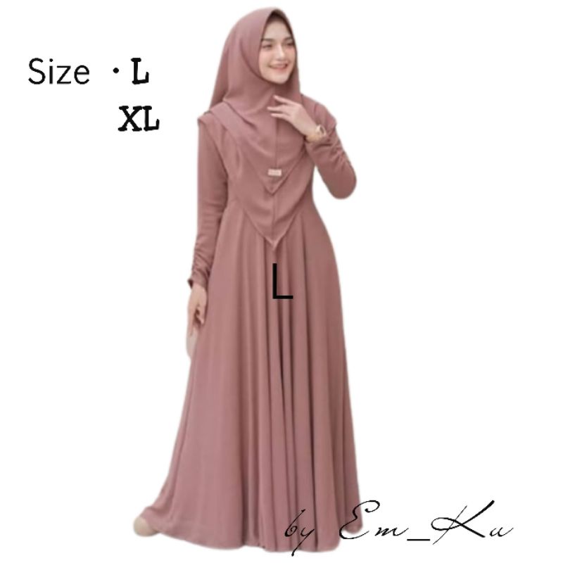 Gamis Syari Polos Mayra/Syari WanitaTerbaru/Gamis Terbaru/Fashion Muslim Wanita