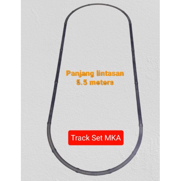 Track Set MKA Rel Kereta Api | Bisa join dengan RAIL KING 19033 | 10 pieces Rel lurus MKA001 p36cm