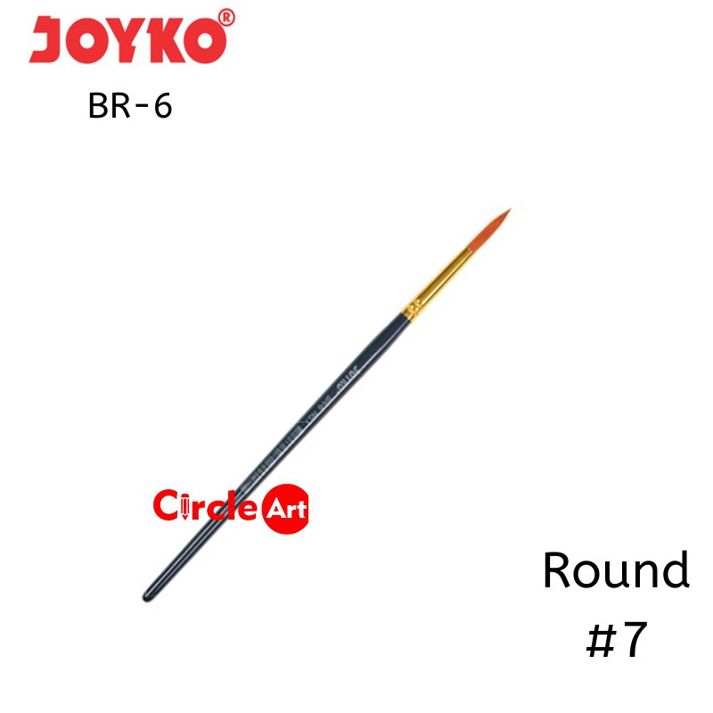 

Kuas Lukis Joyko BR-6 No.7 / Joyko Art Brush Round No.7 / Kuas Joyko